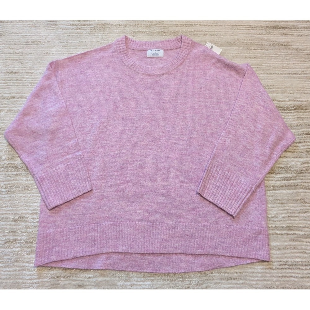 Old Navy Sweater Womens Sz XL Purple Pullover Knit Cozy Weeping Wisteria NWT